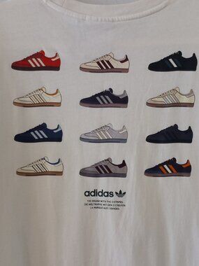ADIDAS sneakers print t-shirt
